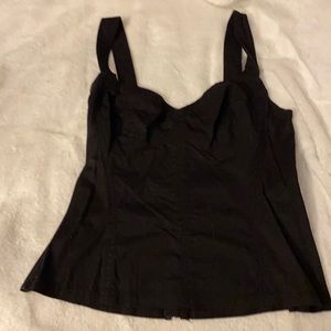 Moda International bodice style black top size 2